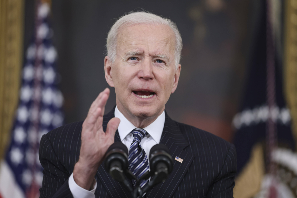 Joe Biden is on course to surpass his previous coronavirus vaccination goals.