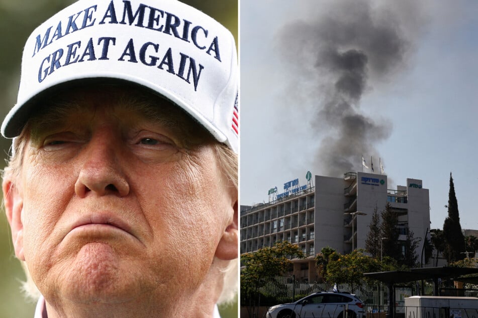 Iranian missile hits Israeli hospital as Trump plays coy over potential US bombing of nuclear sites