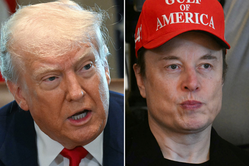 Donald Trump (l.) said Elon Musk could stay working for the White House as long as he wanted but understood the tycoon wanted to get back to his businesses.