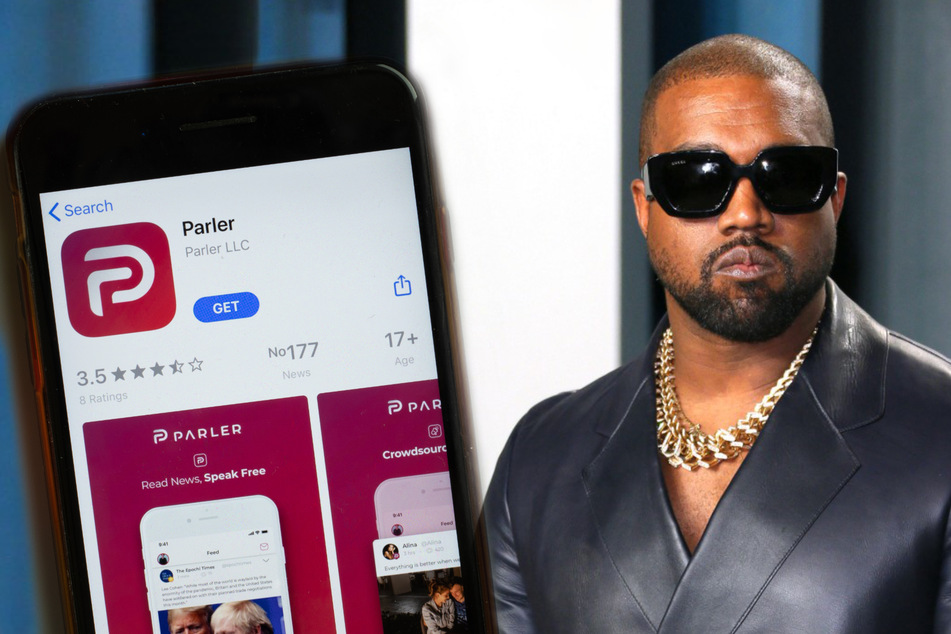 Kanye West is reportedly acquiring the far-right social media platform Parler (stock image).