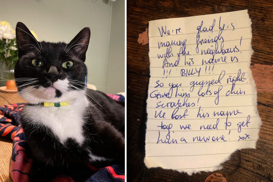 Immediately the couple replied - in the meantime they and their unknown neighbours have become pen pals.
