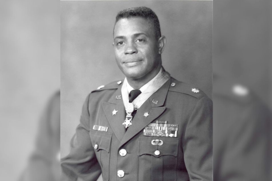 A webpage honoring a Black Medal of Honor recipient Major General Charles Calvin Rogers briefly went offline after a mocking reference to DEI policies was edited into its URL.