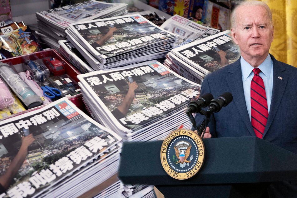 Biden slams Beijing for repression after Hong Kong newspaper closes