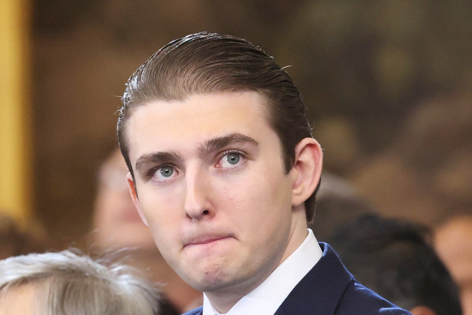 President Donald Trump's youngest son Barron Trump (pictured) has reportedly been building close ties with manosphere figures, while seeking dating and fashion advice.