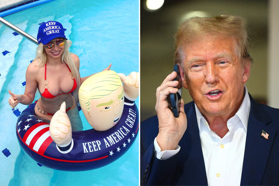 After President Donald Trump shared a photo on social media featuring a mystery woman, her daughter and loyal MAGA ally came out to confirm her identiy.
