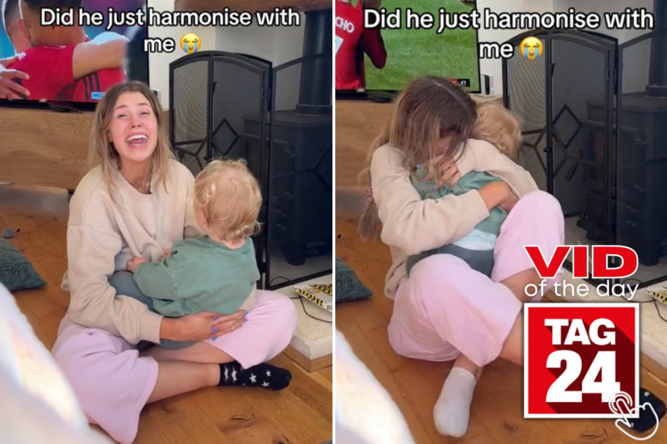 Today's Viral Video of the Day features a woman who caught an adorable singing moment with her son on film!