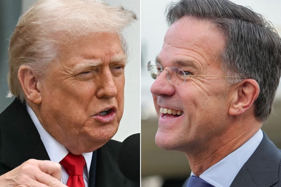 NATO Secretary General Mark Rutte applauded President Donald Trump (l.) for his continued efforts to end the war in Ukraine.