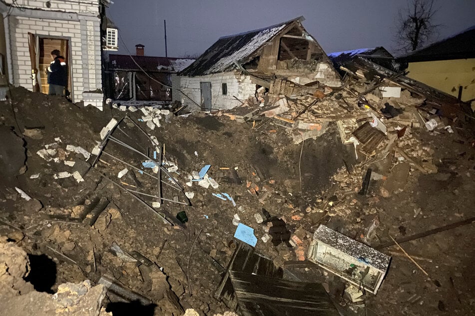 The aftermath of a Russian missile strike on Kharkiv, where local authorities reported finding torture chambers.