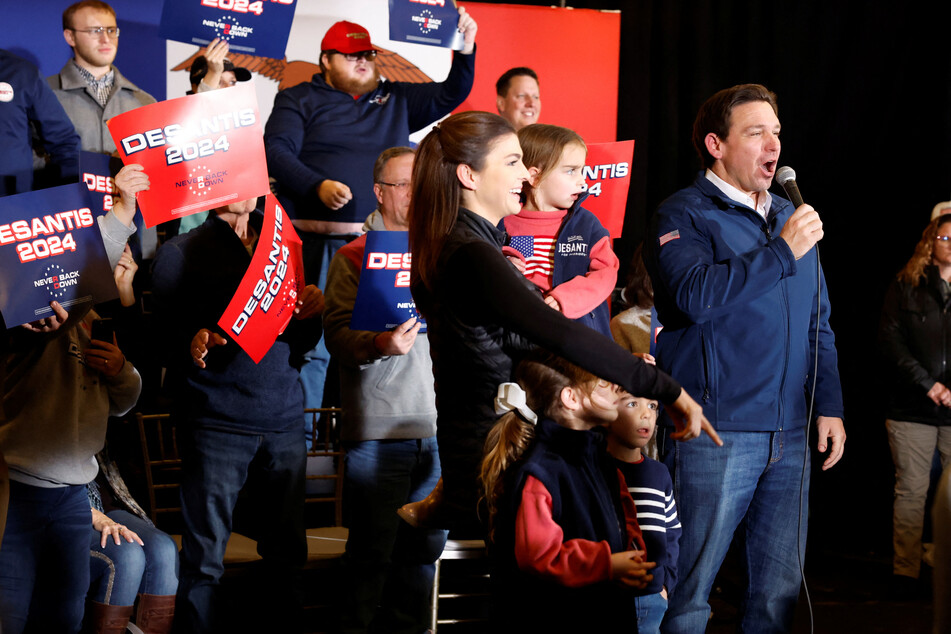 DeSantis shaded second place in front of former UN ambassador Nikki Haley.