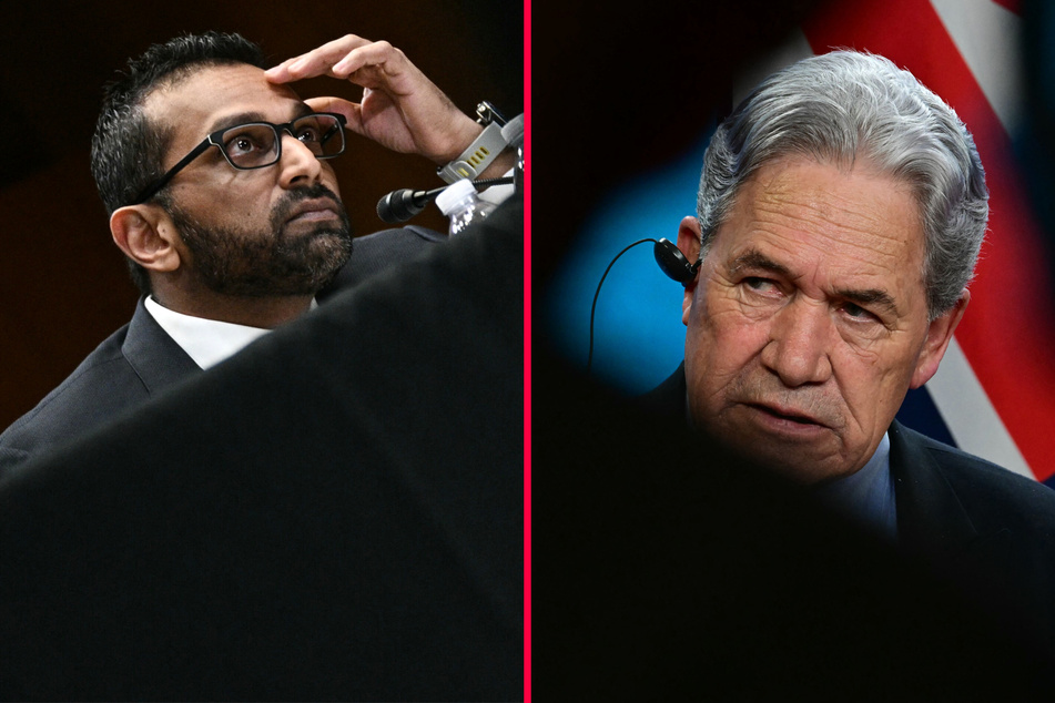 Following a meeting with New Zealand Foreign Minister Winston Peters (r.), FBI Director Kash Patel announced the agency will open a new office in Wellington.