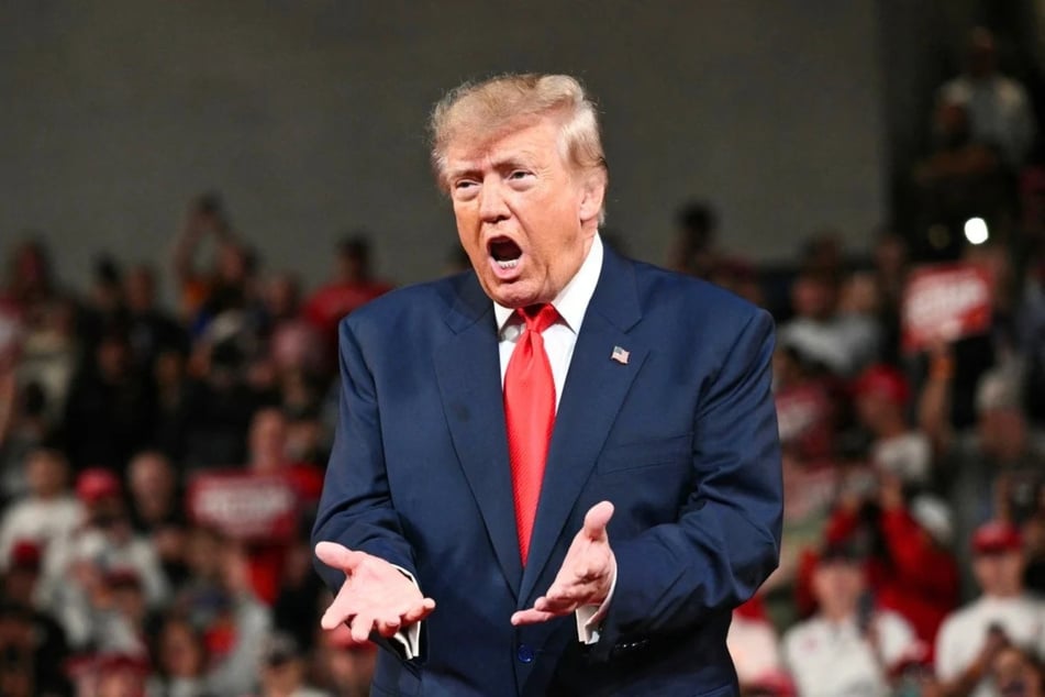 President Donald Trump at a campaign rally in Clarksville, Tennessee on October 10, 2026. A group of Senators issued a statement on Sunday questioning the legality of President Donald Trump's recent diesel deal with Russia.