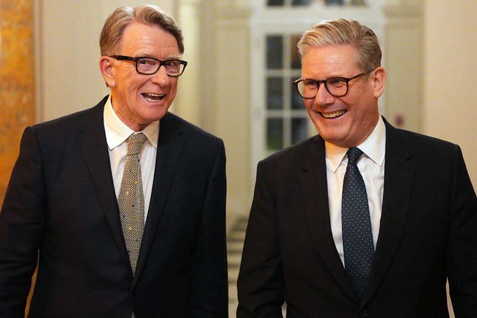 Keir Starmer (r.) fired Mandelson after emails the diplomat wrote to Epstein came to light.