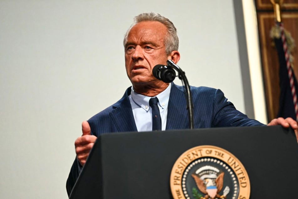 Health Secretary Robert F. Kennedy Jr. speaks. He recently tapped an anti-vax doctor to lead an investigation into alleged vaccine-related deaths of Army service members.