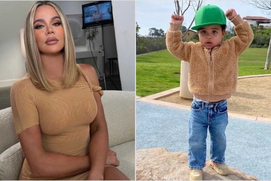 Khloé Kardashian (l.) got honest about having a breakdown before welcoming her son Tatum.