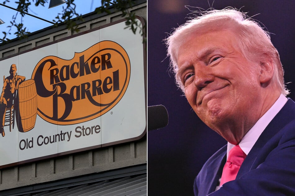 Trump celebrates as Cracker Barrel caves to right-wing backlash over rebranding