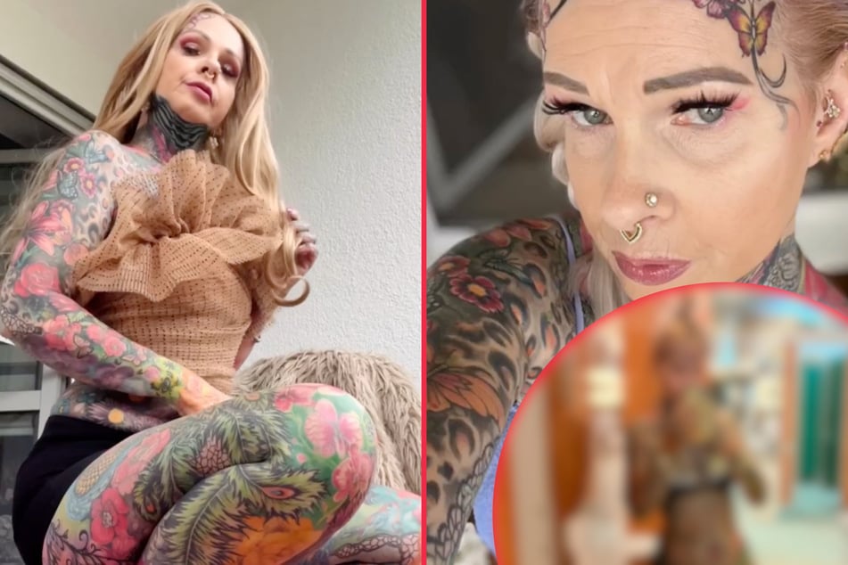Kerstin Tristan flaunts her impressive set of tattoos on Instagram.