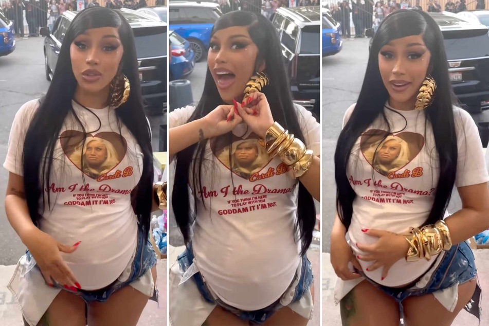 Cardi B shows off bulging baby bump in video announcing exciting tour update