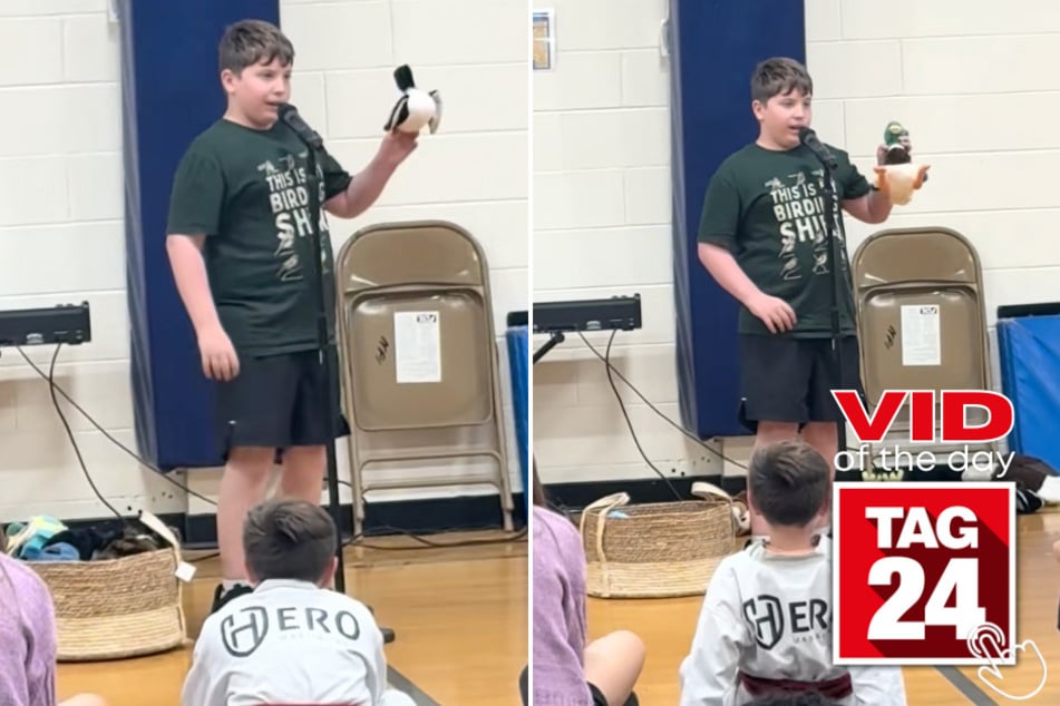 This boy performed bird impressions at his school talent show – and all of his classmates were highly impressed!