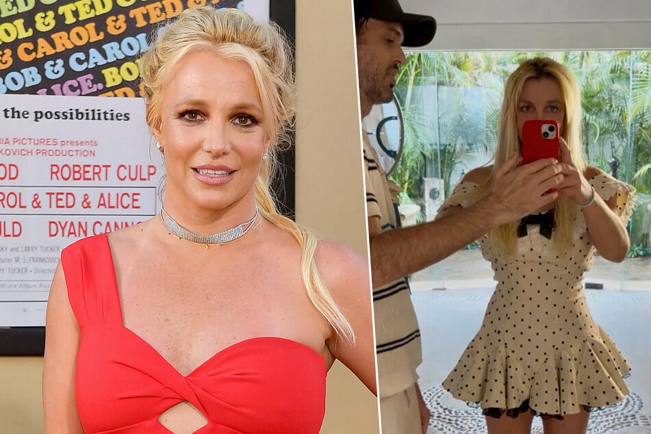 Britney Spears has shared a peek at her look for her 44th birthday celebration, revealing her ensemble was inspired by Minnie Mouse.