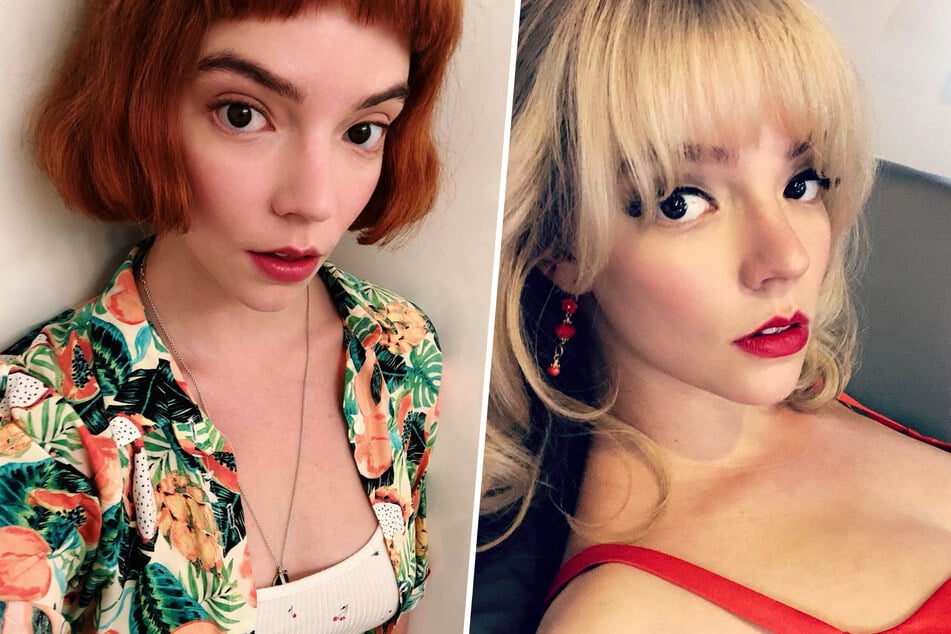 Actor Anya Taylor-Joy (25) seems to be head over heels in love (collage).