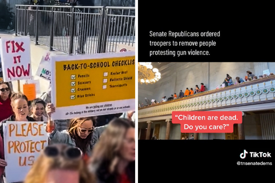 Gen Z, students, and activists rally for gun reform at Tennessee Capitol: "Shame on you!"