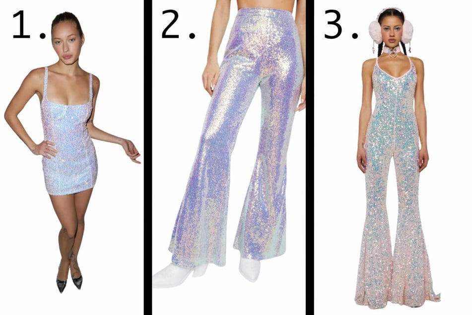 What's more New Year's than futuristic girly chrome sequins?