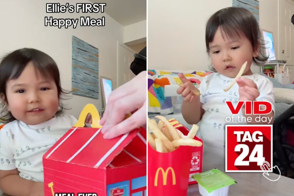 Viral Video of the Day for July 30, 2025: Toddler tries her first happy meal – and her reaction is everything!