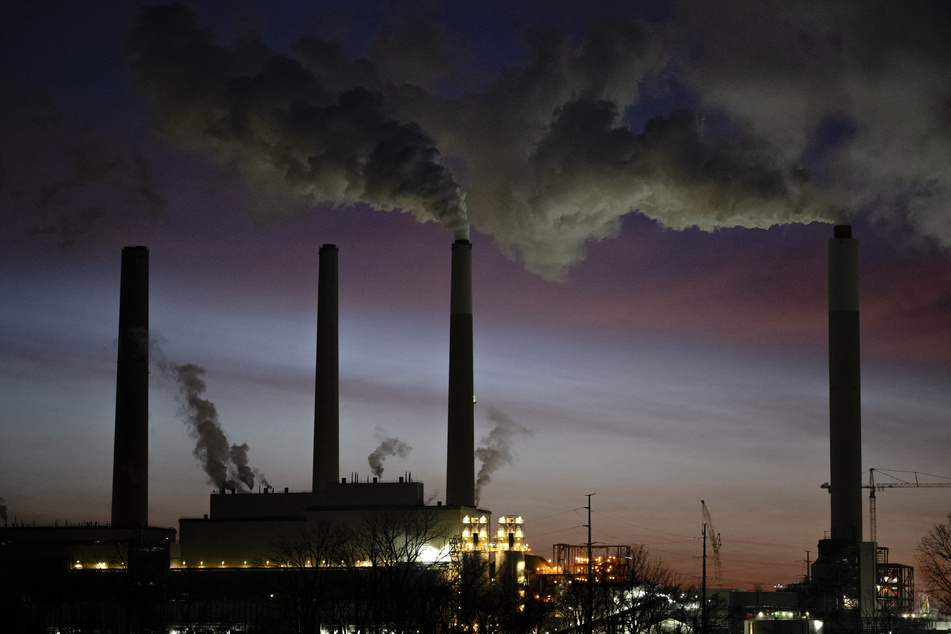 Mill Creek Generating Station, a coal-fired power plant in Louisville, Kentucky, is seen on February 14, 2026 in Elizabeth, Indiana.