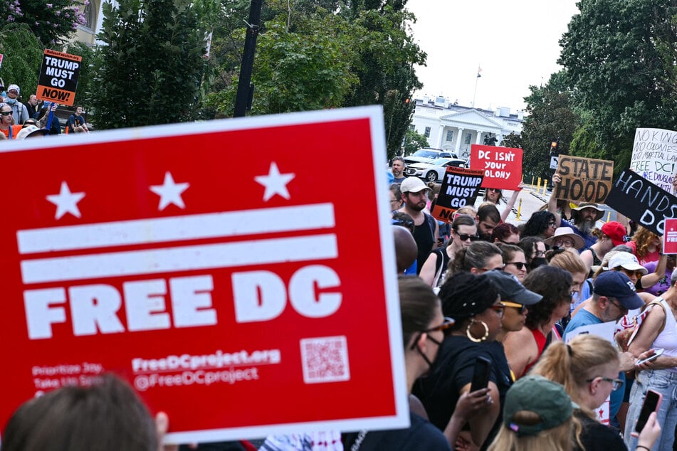 Protests erupt in DC after White House deploys federal agents for 24/7 patrols