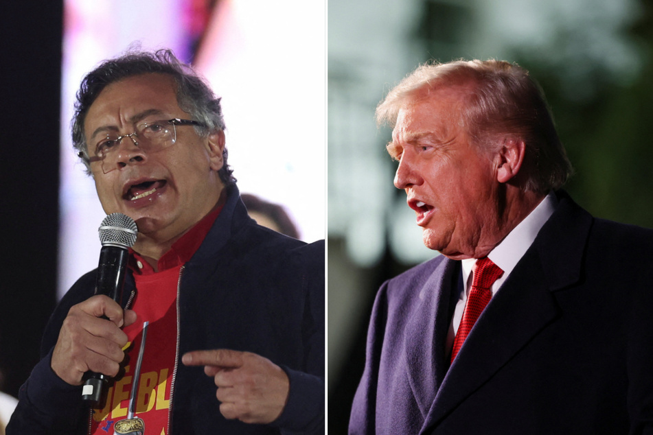 President Donald Trump (r.) escalated his attacks on his Colombian counterpart, Gustavo Petro, with unprecedented sanctions.