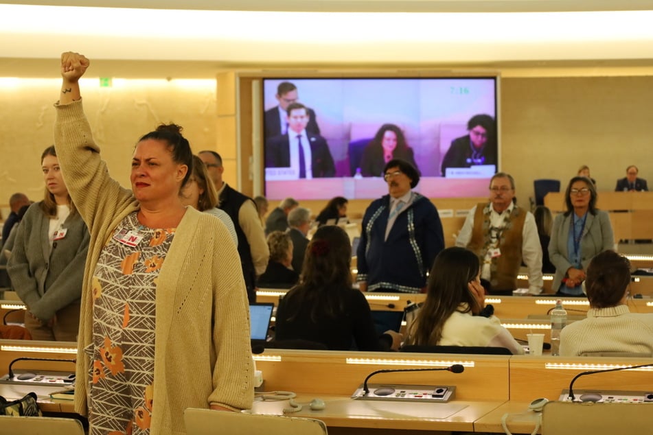 Many civil society advocates raised fists to oppose what they saw as US officials' failure to address human rights crises plaguing their communities.