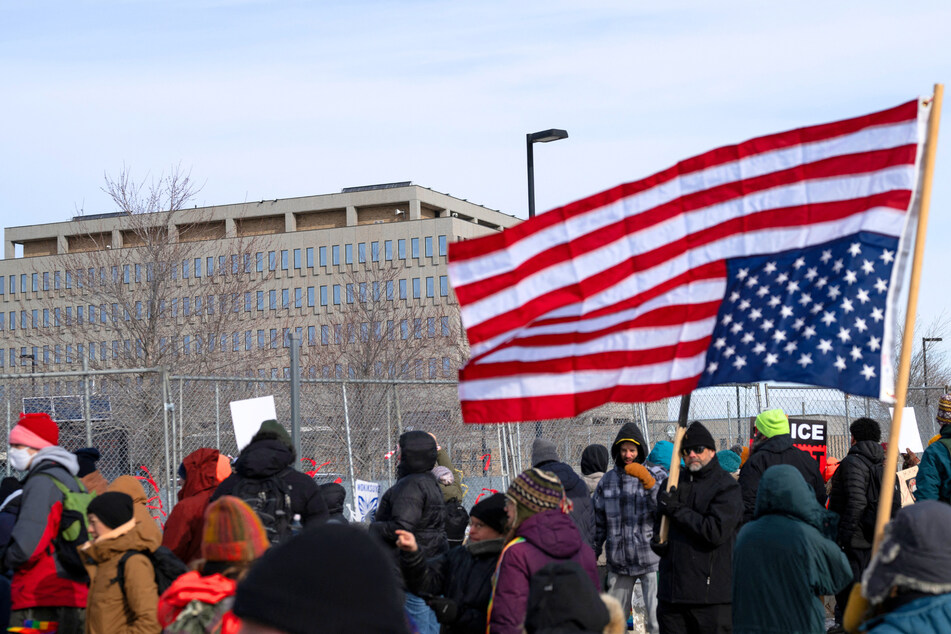 Over 50 people arrested while protesting ICE outside Minnesota federal building