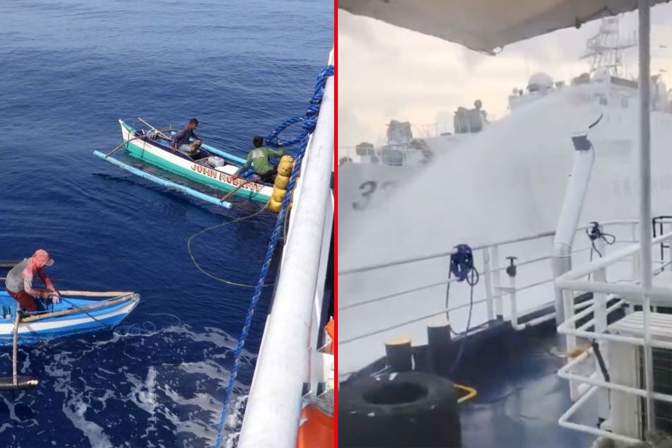 Water cannon attack: China coastguard clashes with Filipino fishermen in "dangerous" move