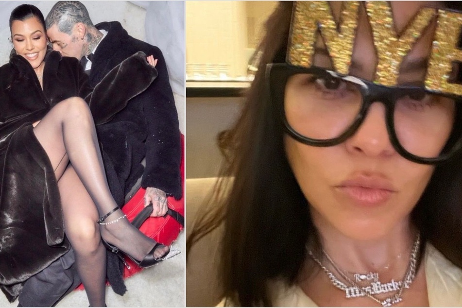 Kourtney Kardashian has continued her comfy fashion into the New Year.