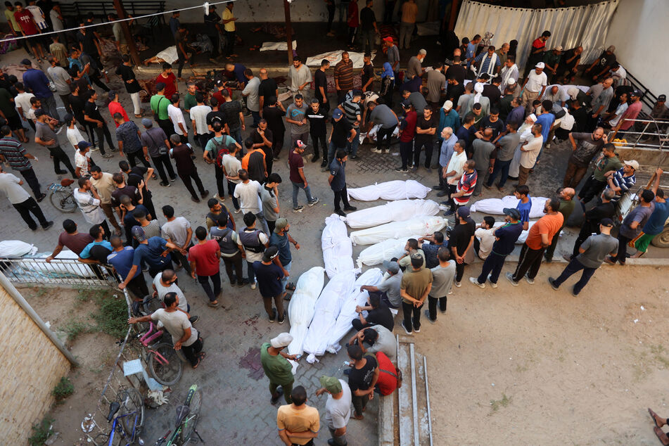 The latest Israeli massacre took place at dawn Saturday as hundreds of sheltering Palestinians gathered for morning prayers.