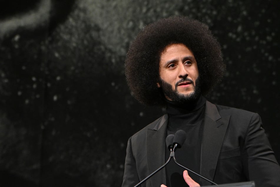 Colin Kaepernick speaks onstage during The Gordon Parks Foundation Awards Dinner and Auction in New York City on May 19, 2026.
