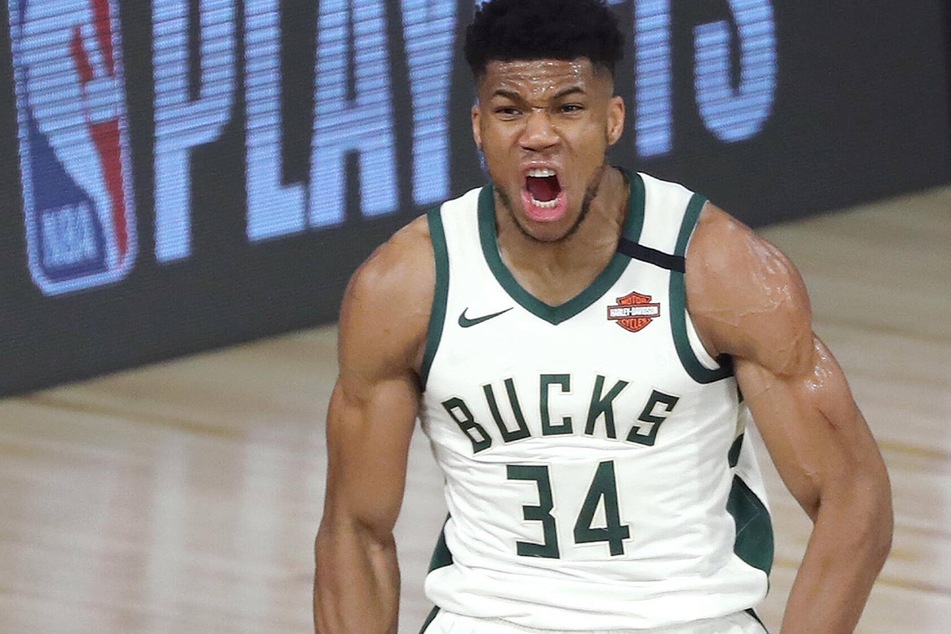 Giannis Antetokounmpo scored 33 points to help the Bucks win game three on Thursday night
