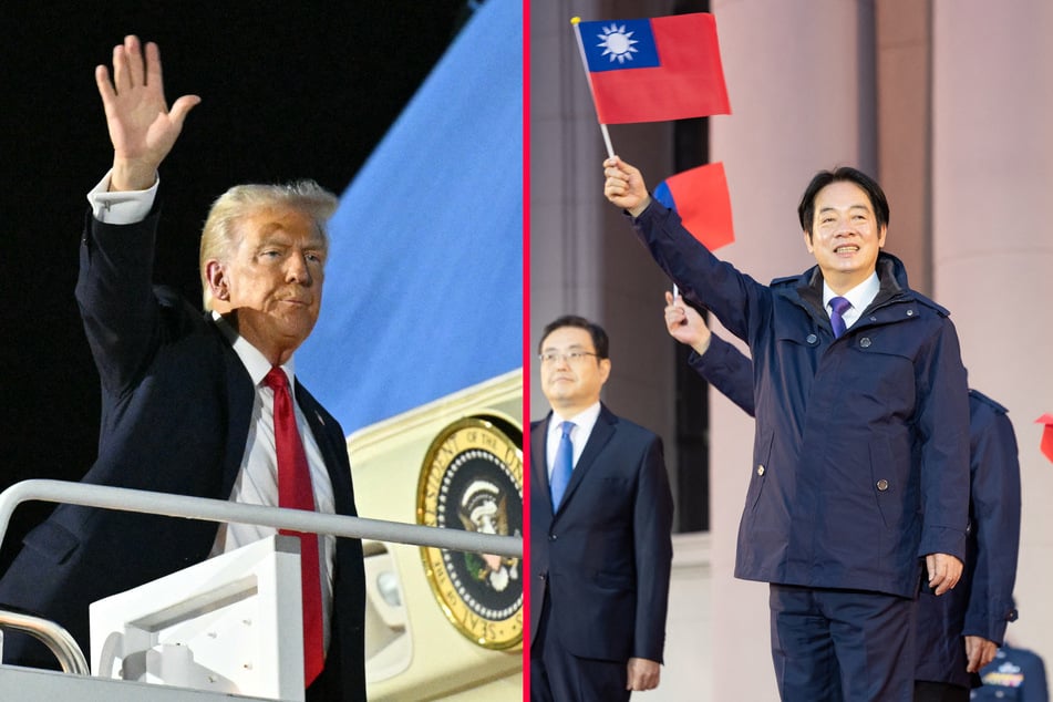 Taiwan has reached out to the US and offered to buy more natural gas after Donald Trump (l.) threatened to lodge tariffs against the island's semiconductor industry.
