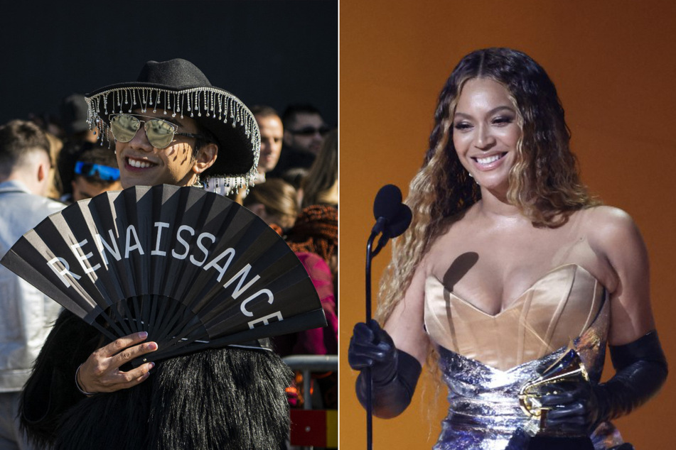 Beyoncé (r.) thrilled fans by paying for Washington DC to extend public transportation so fans could get home after weather delayed the start of her show.
