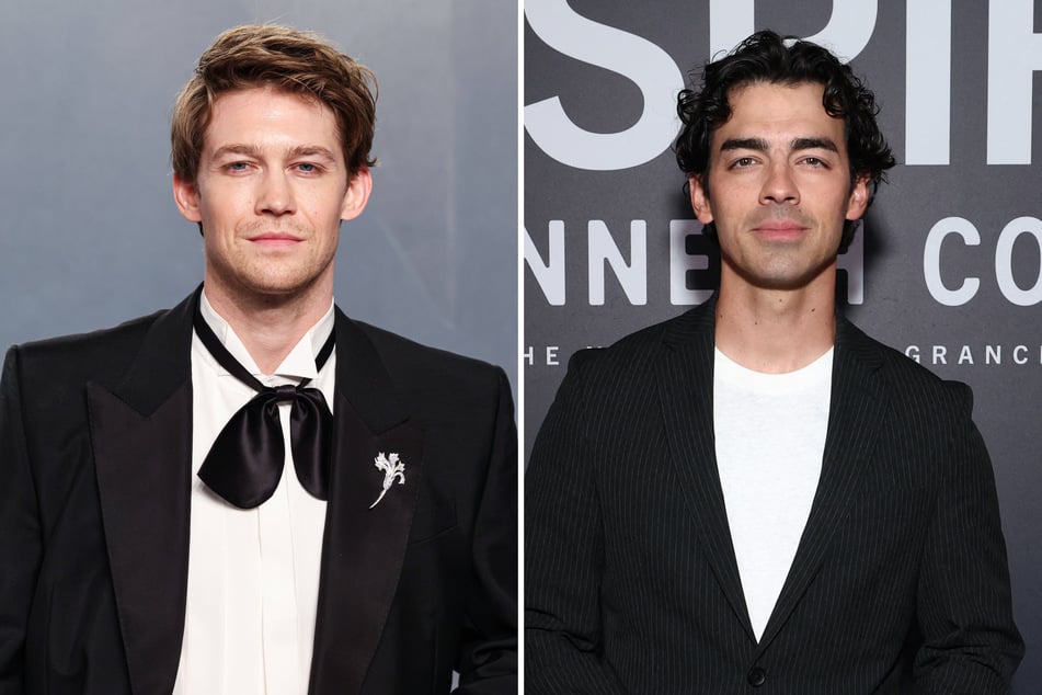 Joe Alwyn (l.) and Joe Jonas (r.) are both at the center of the Taylor Swift rumor mill following the release of her new single, Patient Zero.