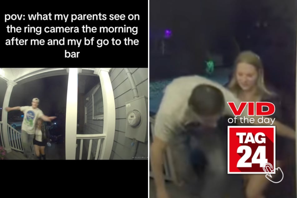 Viral Video of the Day for May 16, 2025: Couple's bar night leads to hilarious Ring camera clip