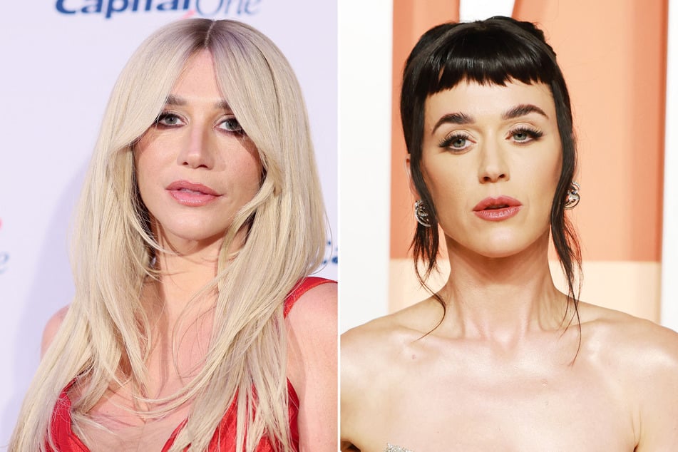 Kesha (l.) and Katy Perry's (r.) bad blood stems from the latter's recent collaboration with music producer Dr. Luke.