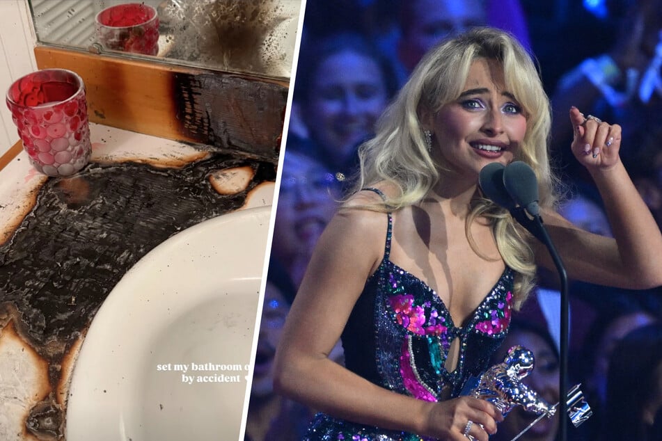Sabrina Carpenter reveals fiery mishap in 2025 photo dump
