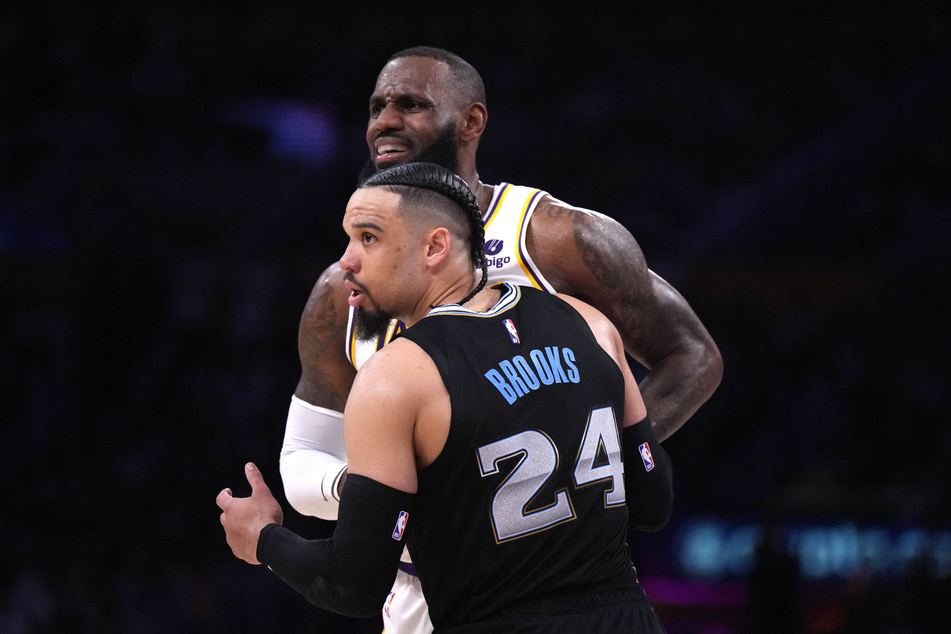 Brooks was kicked from the game against the Lakers early in the third quarter after his left hand struck LeBron James' groin.