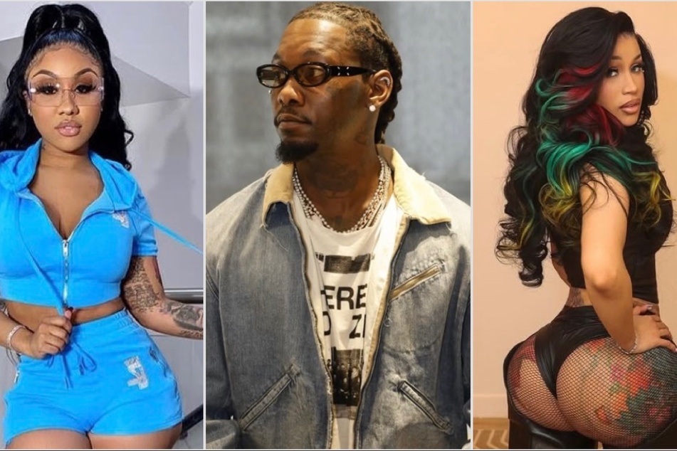 Cardi B (r.) has alleged that Offset stepped out on her with model Ari Fletcher (l.) during their marriage.