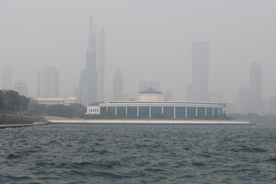 Heavy smoke also blanketed the city of Chicago on Thursday.