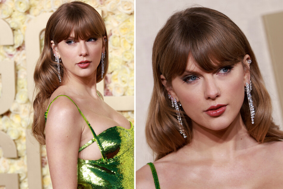 Taylor Swift did not hold back her disappointment in a shady joke aimed at her during Sunday's Golden Globes.