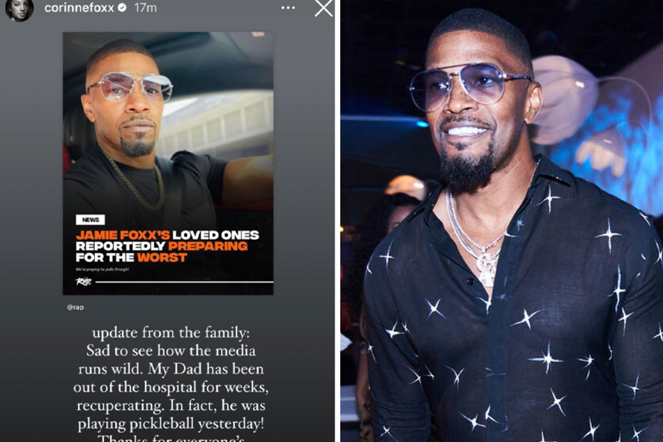 Amid conflicting narratives about Jamie Foxx's health, his daughter Corinne Foxx shared – and deleted – an update of her own on Friday.