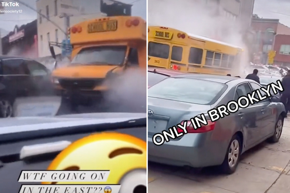 Man injured five people in Brooklyn after crashing a stolen school bus