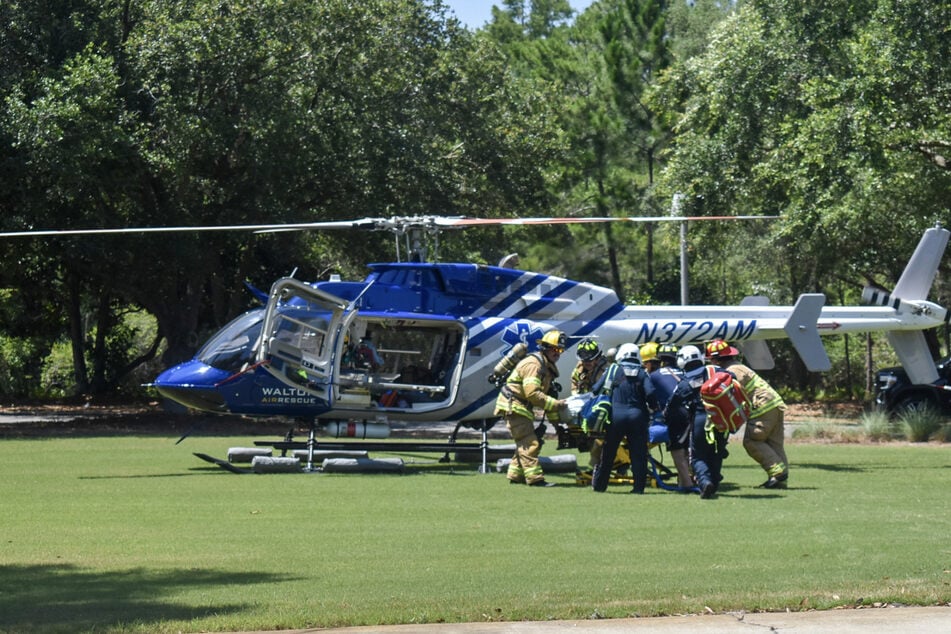 Lulu Gribbin (15) was flown to the hospital by helicopter.